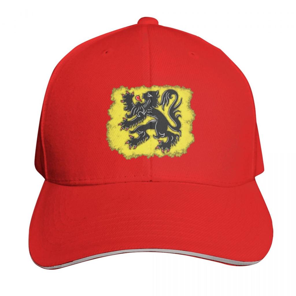 The Black Lion of Flanders Flemish Nationalism Baseball Cap Beach Outing Hat Luxury Brand Hood New In The Hat Women Hats Unisexs