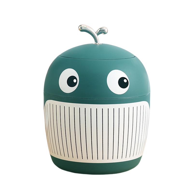 

Новый модный настольный мусорный бак «Маленький Кит», светильник в роскошном стиле, милый мини-настольный журнальный столик, ведро для хранения, маленькое настольное ведро зелёный