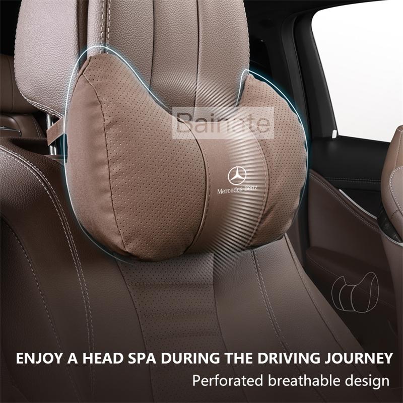 For Mercedes Benz A C E V S Class CLA CLS GLA GLC GLK GLS SLK ML Vito Car Headrest Soft Neck Pillow Seat Lumbar Cushion Support