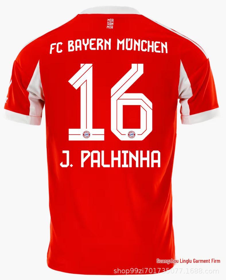 2526 Bayern Thuis Fan Shirt: Kane 13, Müller 25, Sané - Champions League Korte Mouw Kit