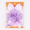 Children's Red Bow Headband Set: 3-Piece Elastic Baby Girl Hair Accessory