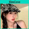 Vintage Embroidered Beret Hat With Sun Protection For Women Summer Fashion