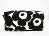 Marimekko TIISE Mini Unikko Pouch, White and Black, 071294 190 MA-591 [Parallel Import]