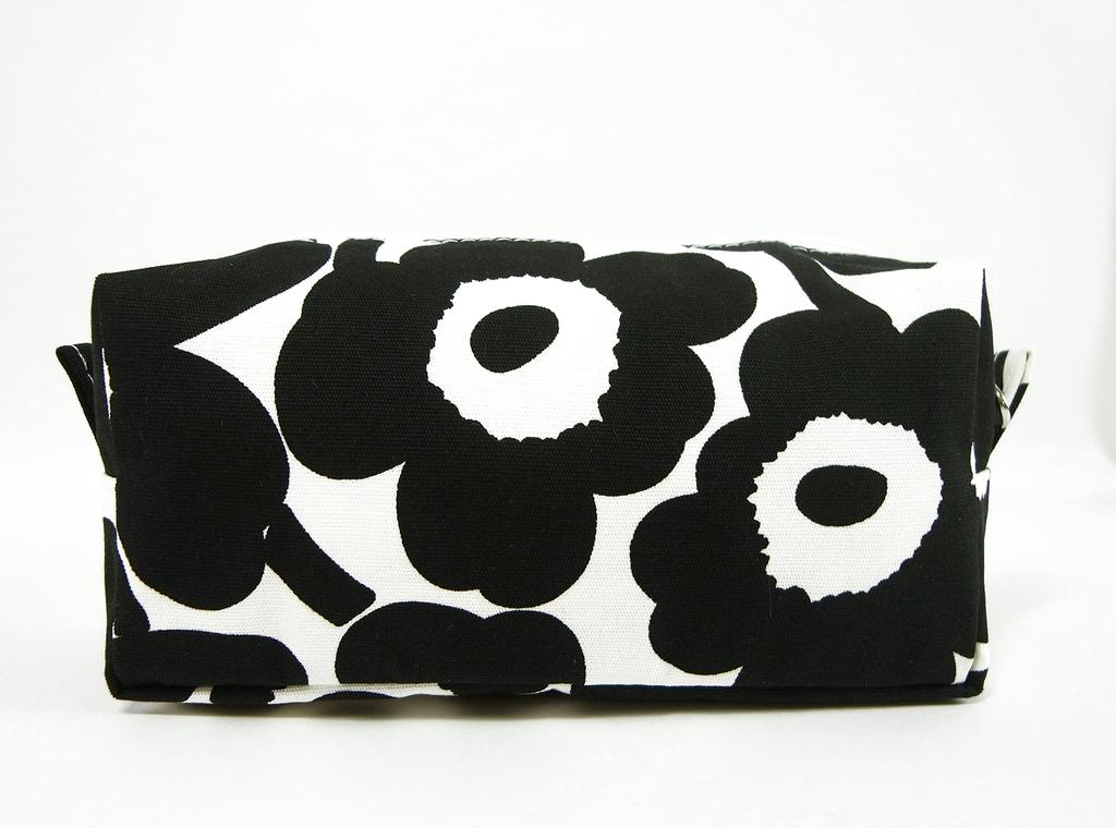 Marimekko TIISE Mini Unikko Pouch, White and Black, 071294 190 MA-591 [Parallel Import]