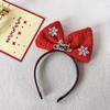 Merry Christmas Decor Bowknot Hair Hoop Christmas Children Hair Clip  Christmas Costume Dress Up