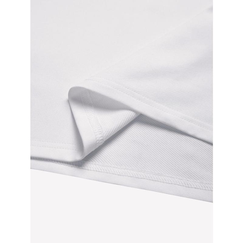 Men's Summer Short Sleeve T-Shirt with Letter '' Print - Casual Round Neck Breathable Top, Short Sleeve Summer, Machine Washable, Versatile for Casual