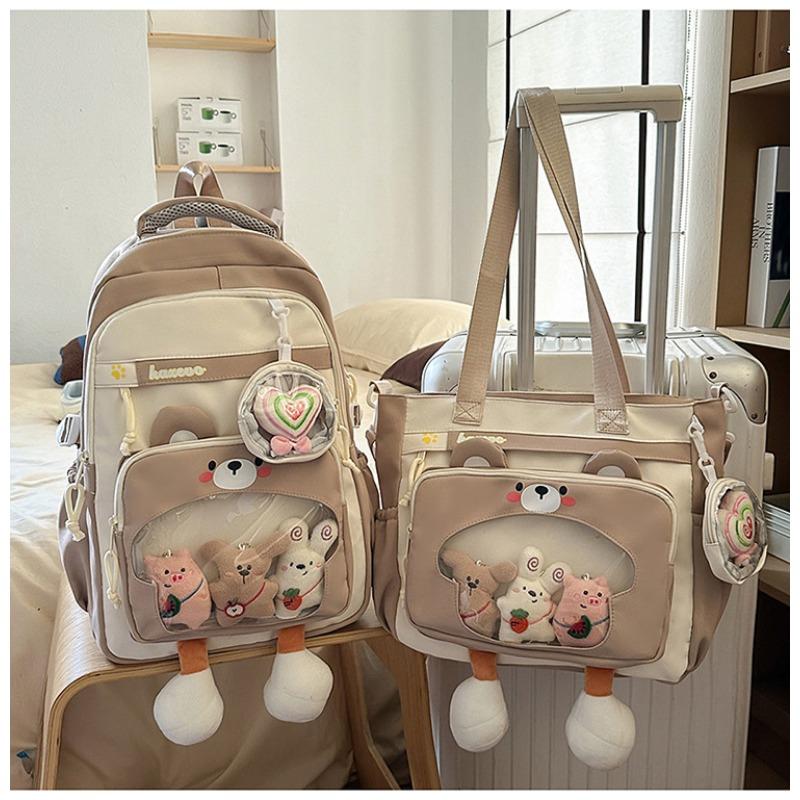 The new schoolbag is fresh and sweet, and the candy color is light and large-capacity make-up bag for junior high school students.