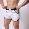 Men Color Block Summer Sports Gym Drawstring Shorts Beach Pants Swimming Trunks