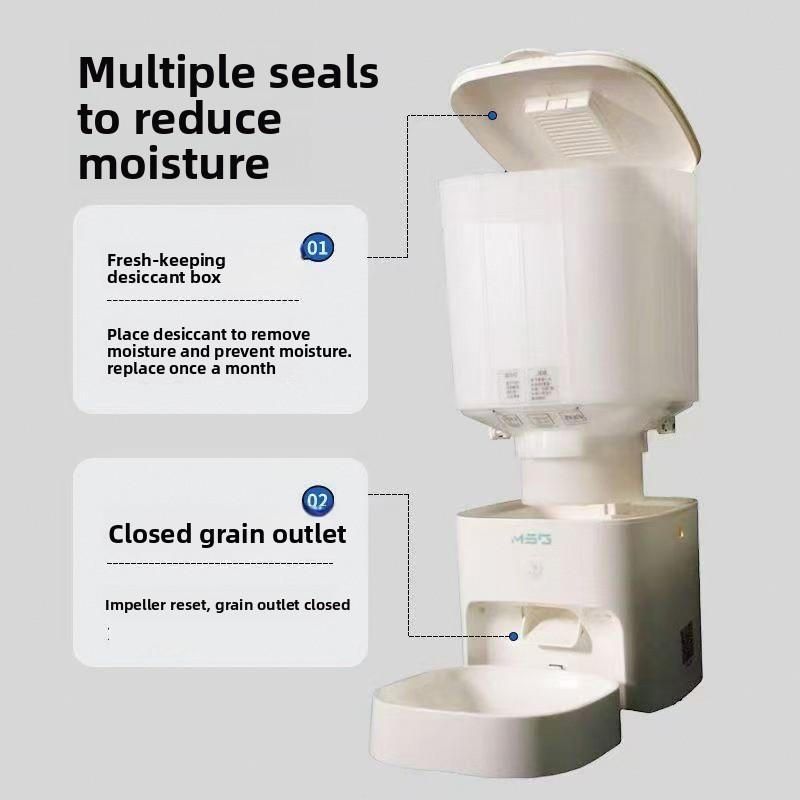 Smart Automatic Pet Feeder Timed Quantitative Feeding Remote Control Intelligent Food Dispenser for Dogs Cats