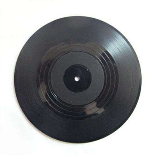 Retro CD-Design Antislip PVC Drink Coaster Pad Cup Coffee Mat Placemat
