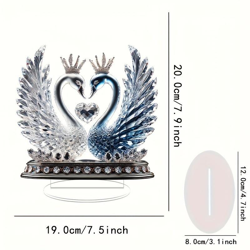 1 Stück Liebes-Schwan Heimdeko, Tischdeko-Ornamente, Festival-Atmosphäre DekoGeschenke für Paare