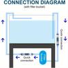 Dongke Aquarium Hose Valve, Double Sealed Fish Tank Quick Release Valve, with Water Flow Control Switch, Suitable for 12-22mm Hose Aquarium Fish Tank