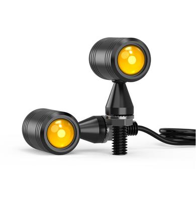 1Pair Motocycle Mini LED Classical Turn Signal Light Indicators Universal Amber