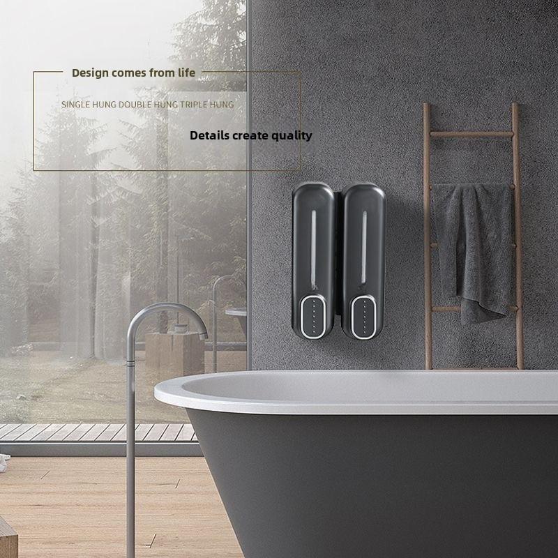 350ml Nástěnný Dávkovač Mýdla Manuální Dávkovač Šamponu Sprchového Gelu Nádoba na Pleťovou Vodu Dávkovač Tekutého Mýdla na Ruce do Koupelny