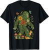 Floral Bigfoot Cottagecore Botanical Nature Lover Fairycore T-Shirt
