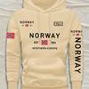 Stamped Multi-color Flag Pattern Sweatshirt Men's Loose Fit Couple's Hooded Casual Jacket Unisex Holiday Gift
