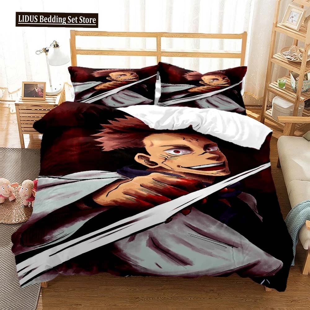 Jujutsu Kaisen Digital Print Polyester Bedding Sets Covers Boys Duvet Cover Set For Teens Bedding Set