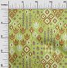 oneOone Cotton Flex Fabric Block & Geometric Ikat Print Fabric By The Yard 40 Inch