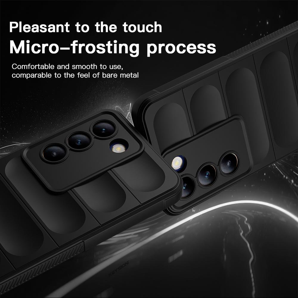 KEYSION Stoßfeste Hülle für VIVO Y100 5G Rutschfeste, weiche Silikon-Telefonrückseite für VIVO V40 SE 5G V30 SE V30 Lite 4G