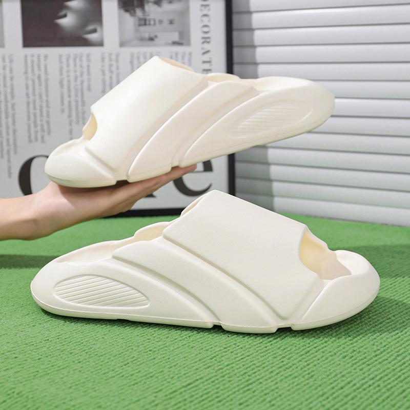 

Тапочки из ЭВА, мужские летние трендовые туфли на платформе для дома, легкие, классные тапочки для ванной комнаты, мужские летние 40-41 бежевый