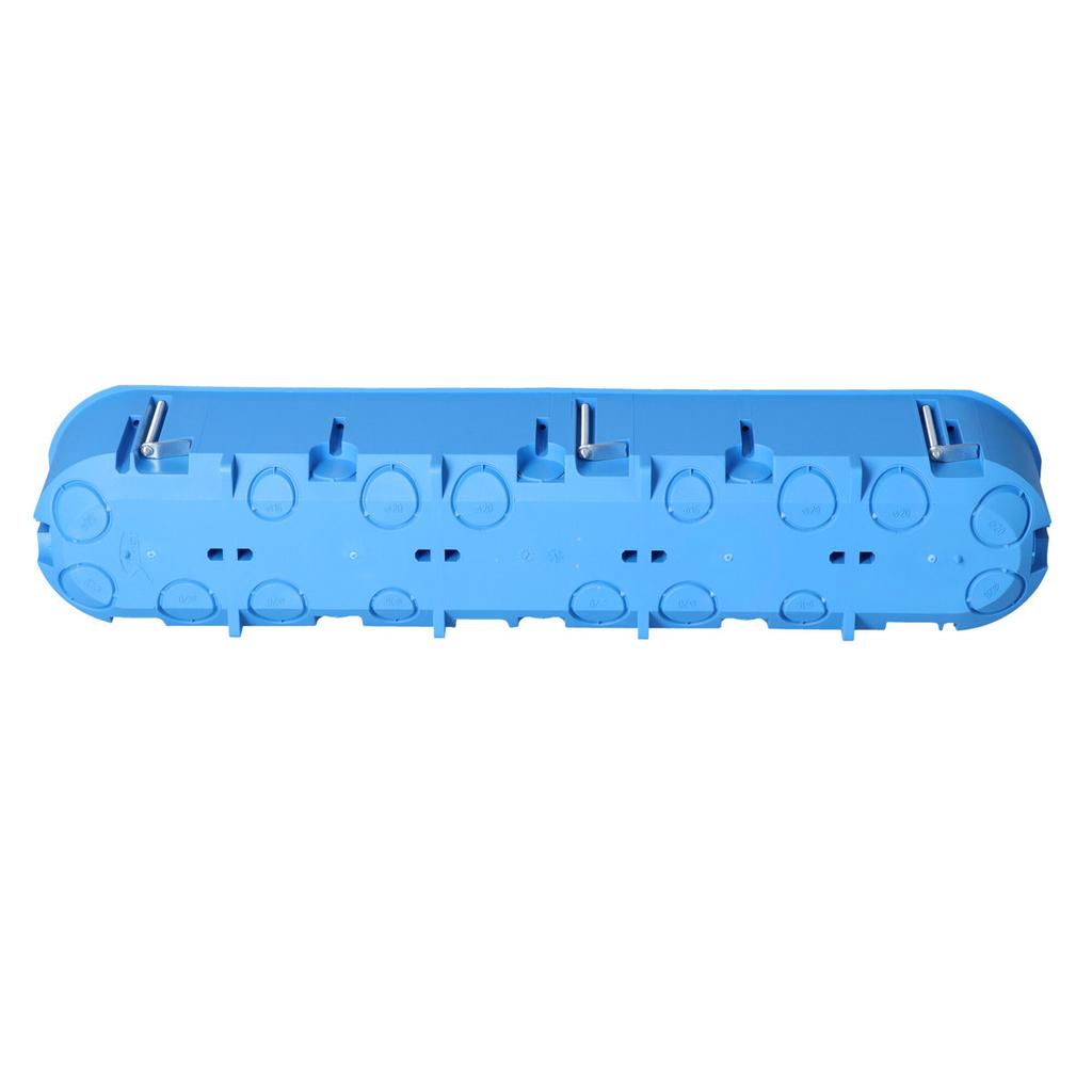 Plaster flush-mounted box, deep, blue, multibox P5X60D
