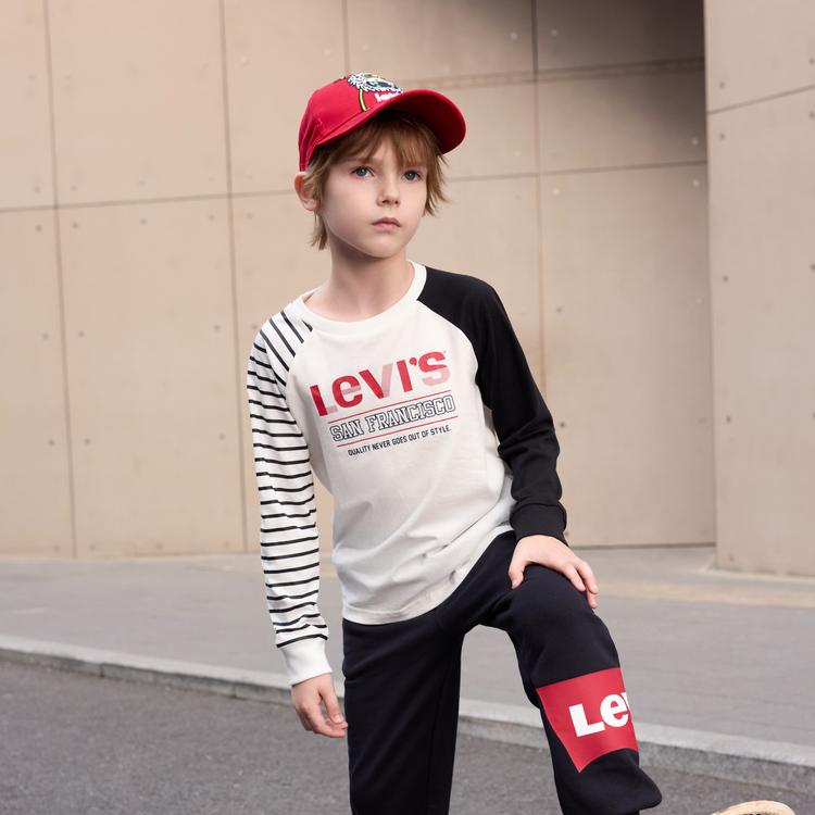 Levis Comfortable Long Sleeve T-Shirt Kids tops Candy-White LV2432404GS-001