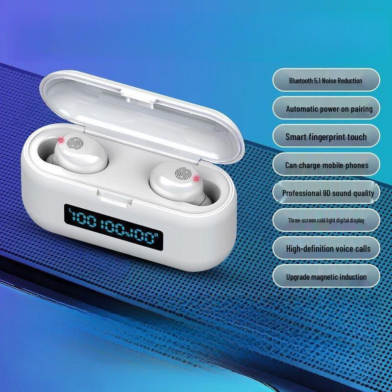 

Надчіткі бездротові Bluetooth-навушники з цифровим дисплеєм, тривалий час очікування, універсальна сумісність