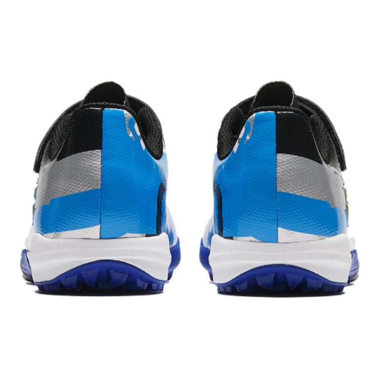 Anta Kinder Synthetisches Leder Bequem Lässig Rutschfest Abriebfest Low-Top Fußballschuhe Kinder Fußballschuhe Silber Blau Schwarz 312422222-3