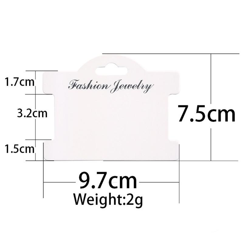 50pcs/lot Necklace Paperboard Earring Cards Cardboard Holders Display Hairpin Bracelet Organizers For Making Jewelry Packaging