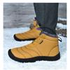 Winter Übergröße Herren Mid-Top Warme Schneestiefel Verdickt und Gepolstert Lässige Herrenschuhe