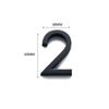 1 Stück Zahlenaufkleber mit Kleber 60mm Glänzend 3D Türschild Zahlenschild Schwarz Für Außen Haushalt Hotelzimmer Deko Zubehör