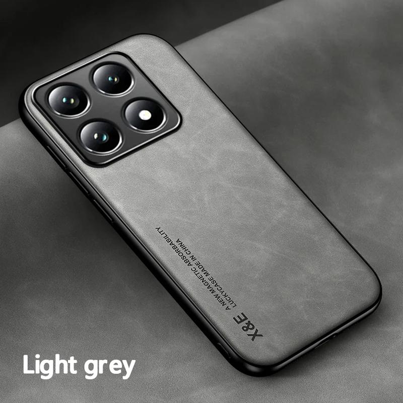 Luxury Leather Shockproof Funda for Xiaomi 14T Pro / 14T Case Ultra Thin Car Magnetic Protection Cover for Xiaomi 14T Pro Capa