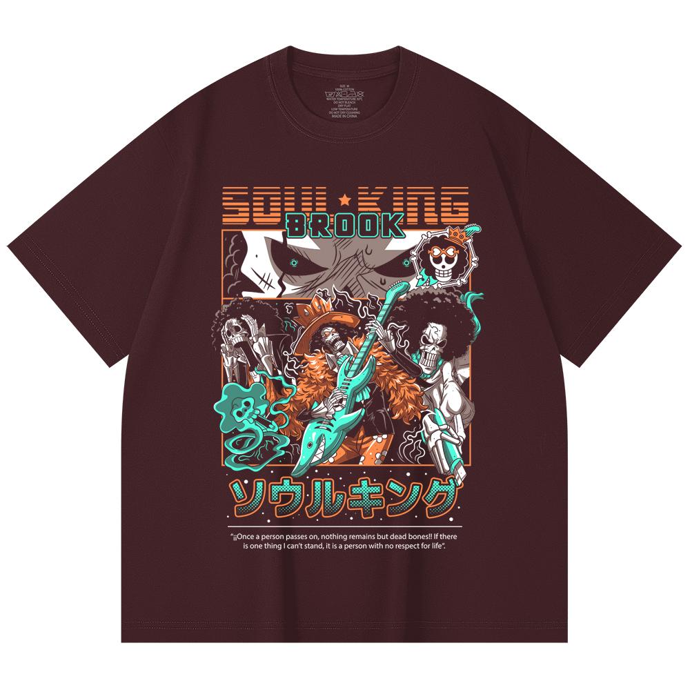 230 г/м² 100% хлопок Цельный V43 Принт Брук Унисекс Тяжелая хлопковая футболка 2XL вино красного