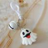 Halloween Cute Cartoon Jack-o '-lantern Ghost Car Keychain Pendant Ornaments Interior Rearview Decoration Mirror Accessories