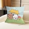 Cute Bubu Dudu Love Printed Pillow Cover Cushion Case Simple Sofa Pillow Case No Pillow Core
