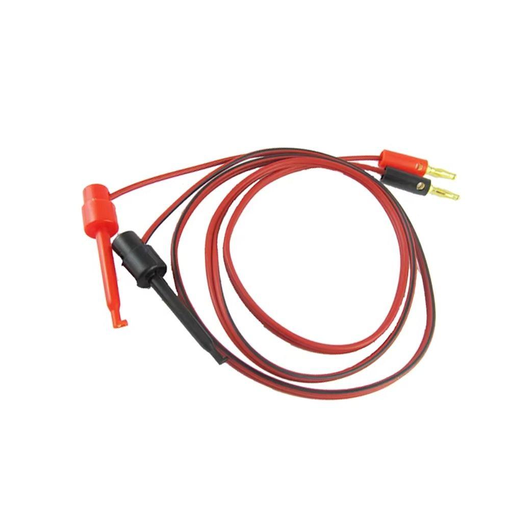 1Pcs Cable Gold Plated Multimeter Test Leads Wire Connector  Electric Hook Clip Test Tools