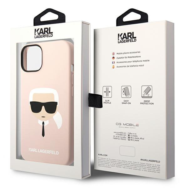 Etui do iPhone 14 Plus Karl Lagerfeld MagSafe Jasnoróżowe