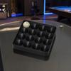 3D Printed Pool Ball Rack 16 Holes Billiard Tray, Billiards Storage Box with Anti-Slip Arc Concave, Protective Organizer Holder Tray for Snooker