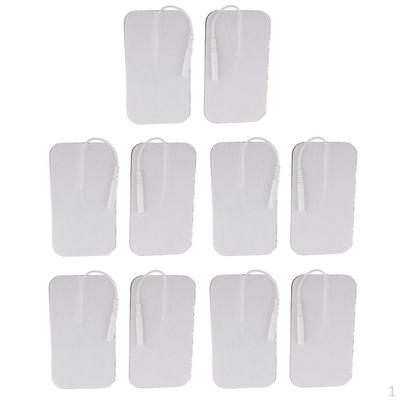 10Pieces Reusable Electrode Pads For Acupuncture Therapy Tens Massagers Unit