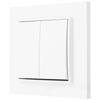 Double Switch with Frame Karlik Mini White