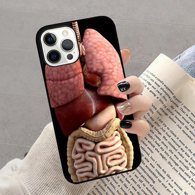 Medical Human Organs Heart Art Phone Case For iPhone 17 Air 16 15 14 13 12 Pro Max Plus Max Cover Shell coque