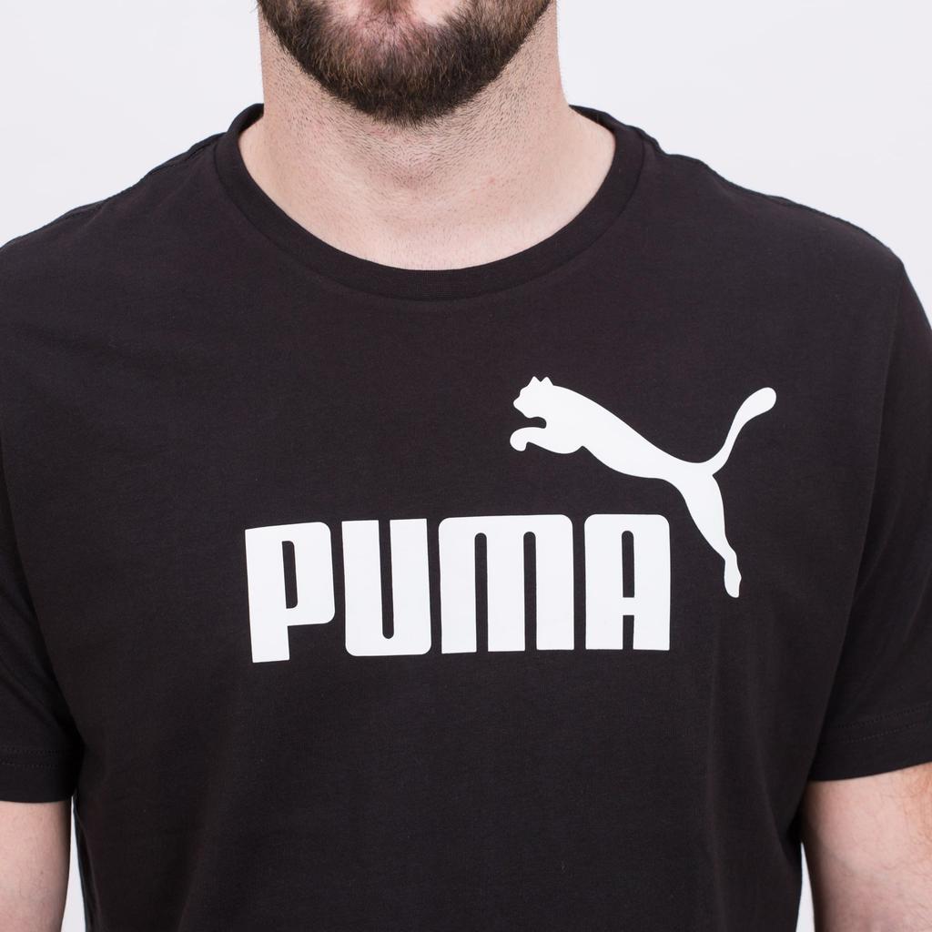 Puma T Shirts Men's Black Crew Neck Moderate Straight Fit 851740-01