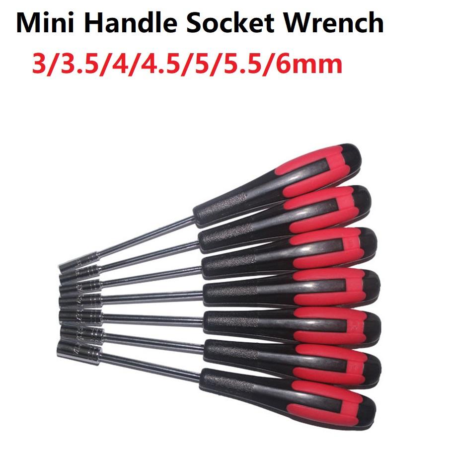 Nut Key Hex Screwdriver 1Pc Anti-slip Hollow Shaft Magnetic Bit Driver Wrenche Hex Nut Repair Tool Mini Handle Socket