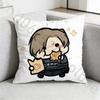 RResident Evil Leon Kennedy Pillow Case Antidustmite Pillowcase Invisible zipper silky short plush Sofa cushion cover
