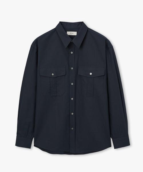 Pabeulega [Derek] Military Two-Pocket Shirt (4 Colors)