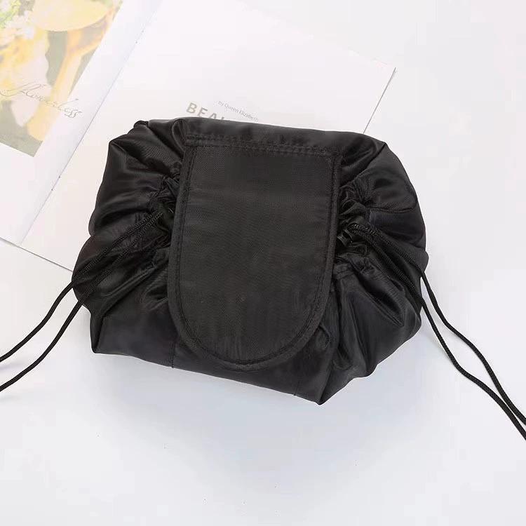 Multi-functional Ladies' Drawstring Makeup Bag, Travel Storage Portable Waterproof Toiletries Beauty Box Practical for Going Out