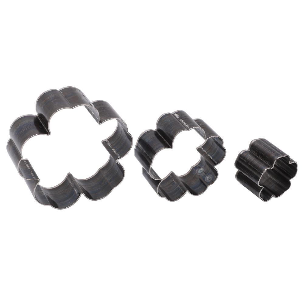 3 Stück legierter Stahl Leder-Stanzformen Hohl Hohl-Stanzwerkzeug Für DIY-Lederhandwerk