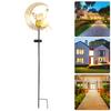 Moon & Fairy Garden Solar Stake Light Waterproof Fairy Moon Solar Garden Light Housewarming Ornament for Patio Lawn Yard Pathway