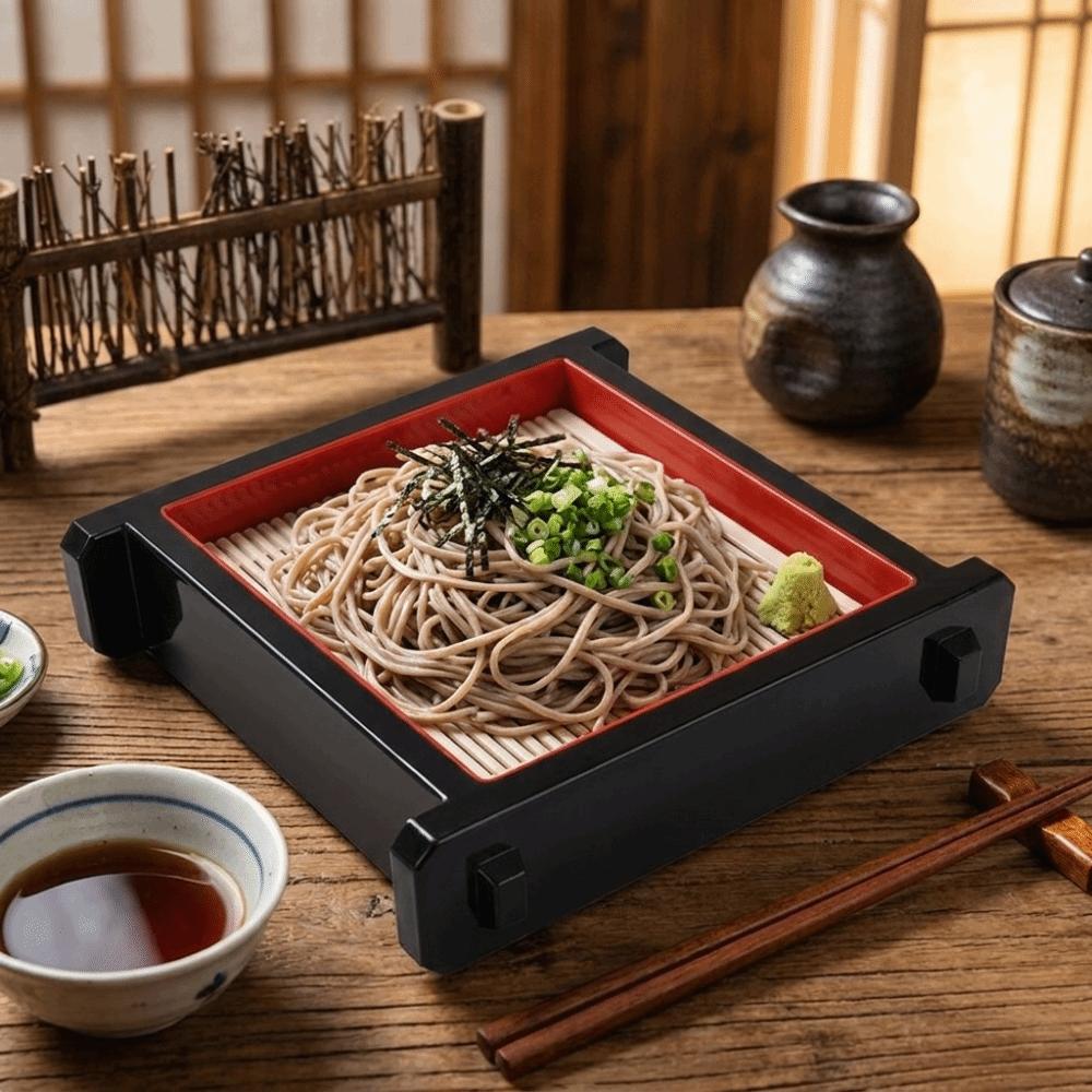 Rectangle Cold Noodle Plate Multipurpose Soba Noodle Plate Practical Snacks Dishes Buffet