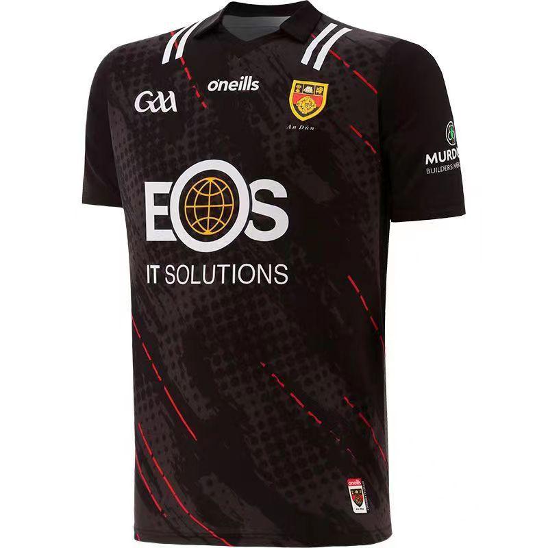 Sligo Rugby Training Jersey Short Sleeve Solid Color Sports Top Men Women